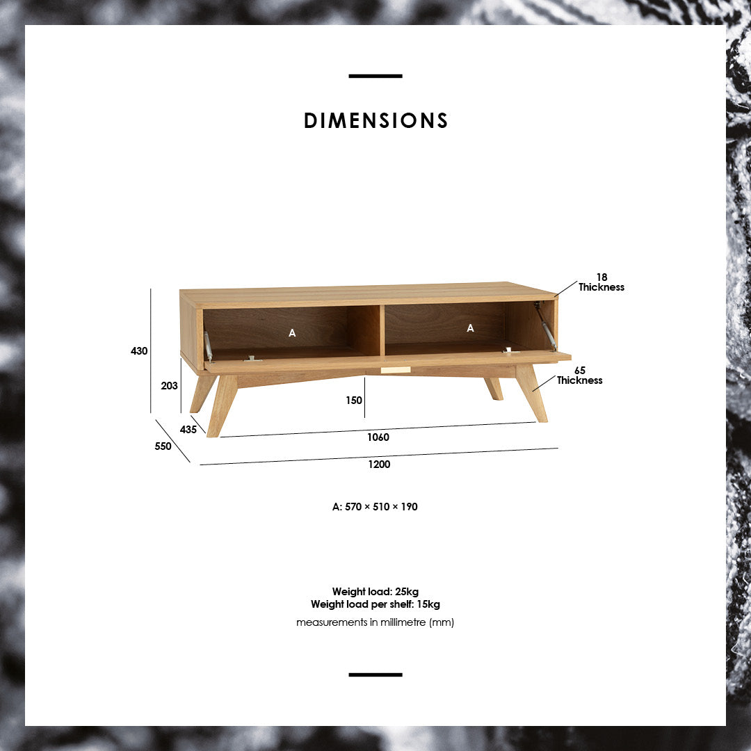 馬來西亞原裝進口實木傢俬 - NC系列 - LOFTUS茶几