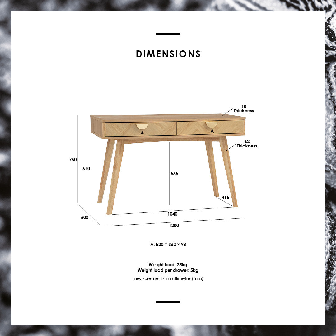 馬來西亞原裝進口實木傢俬 - NC系列 - LOFTUS書桌