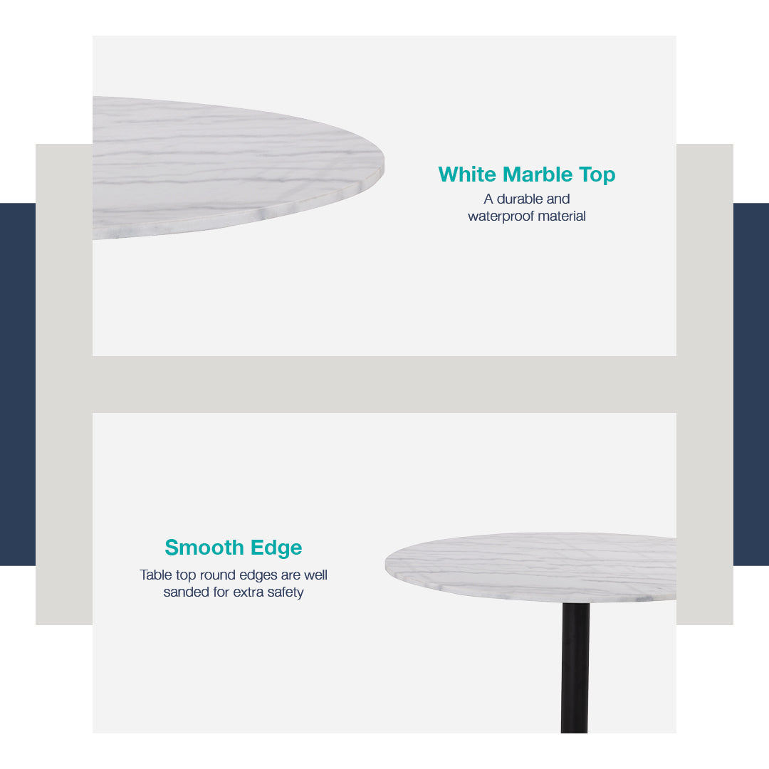 馬來西亞原裝進口實木傢俬 - LU系列 - MARMOR圓形餐桌