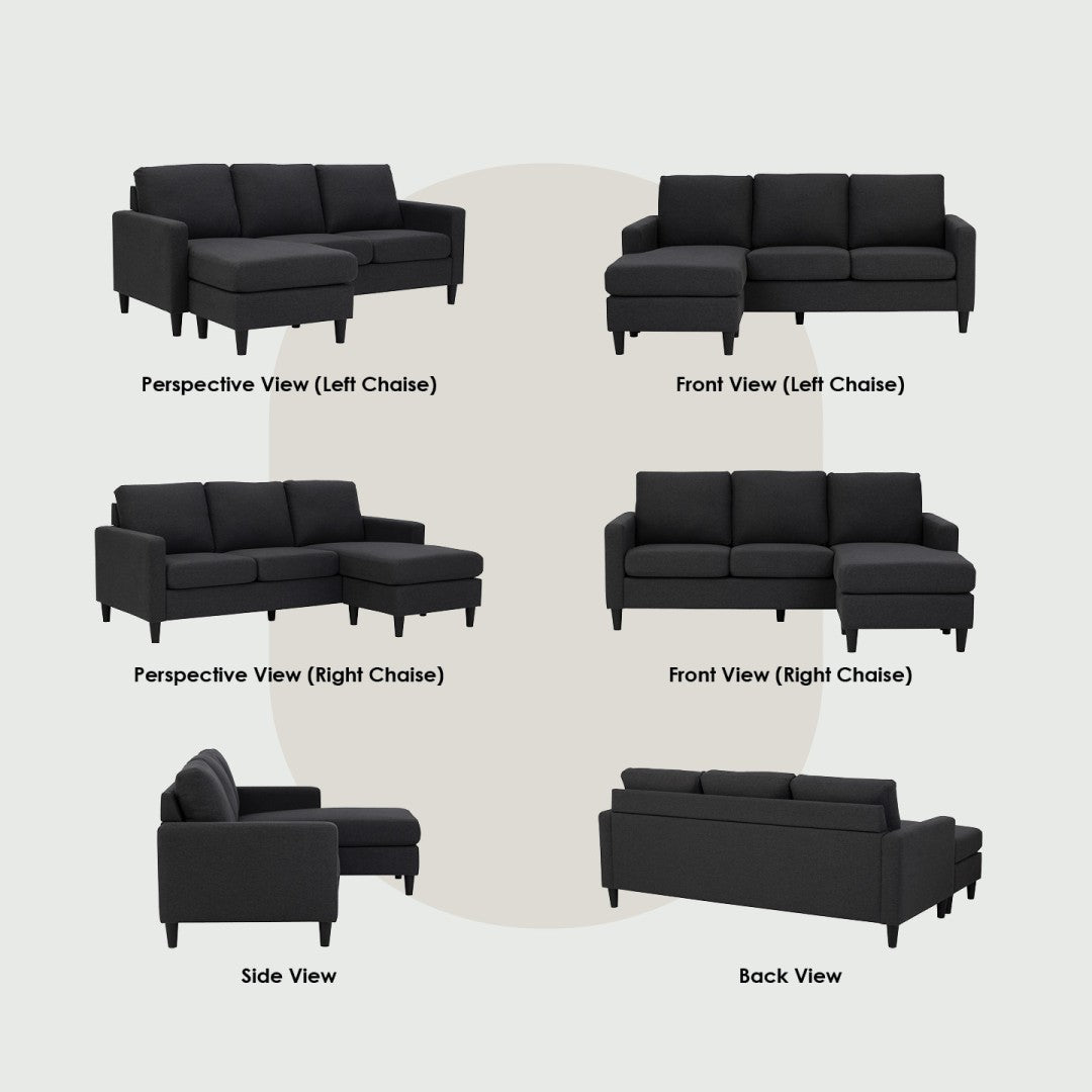 馬來西亞原裝進口實木傢俬 - NZ系列 - MICRA L形三座位梳化