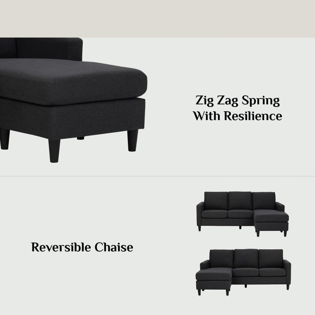 馬來西亞原裝進口實木傢俬 - NZ系列 - MICRA L形三座位梳化