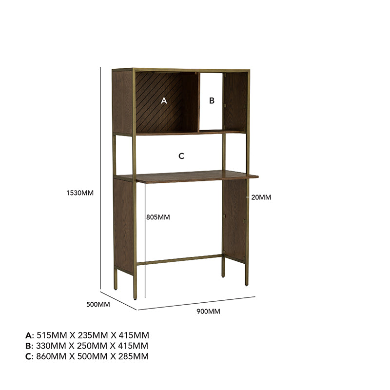 馬來西亞原裝進口實木傢俬 - F系列 - Milton米爾頓辦公桌/書桌