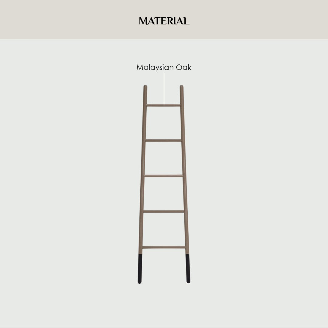 馬來西亞原裝進口實木傢俬 - NZ系列 - MYCROFT梯形毛巾架