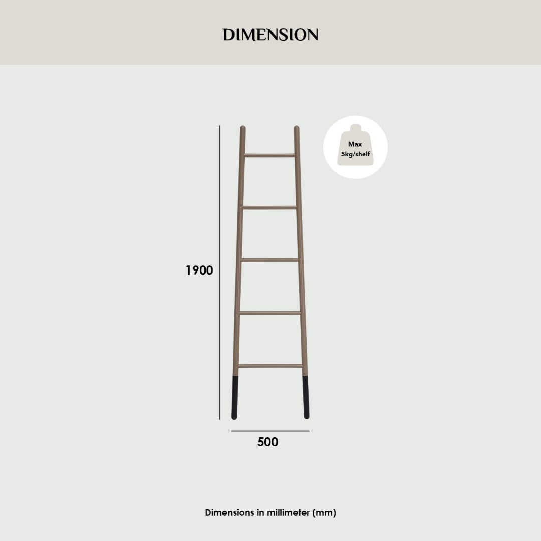 馬來西亞原裝進口實木傢俬 - NZ系列 - MYCROFT梯形毛巾架