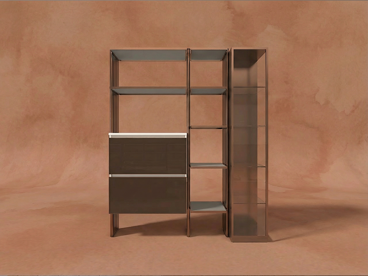 書桌展示儲物架