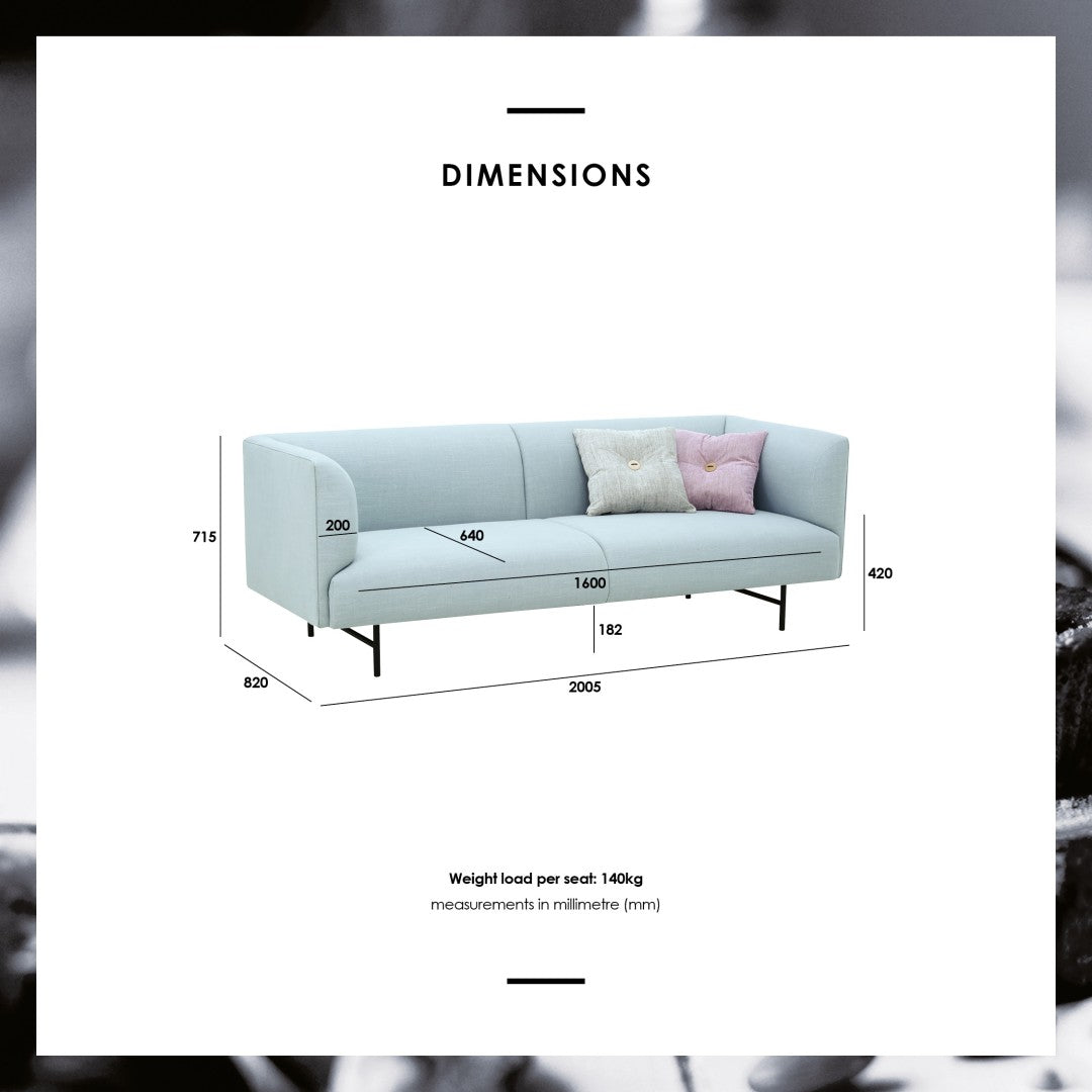 馬來西亞原裝進口實木傢俬 - NC系列 - NAVARA三座位梳化