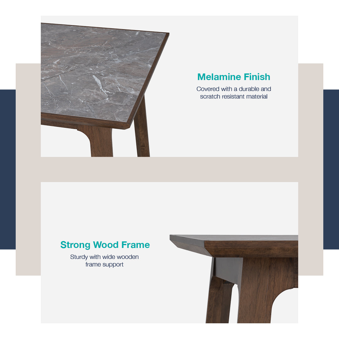 馬來西亞原裝進口實木傢俬 - LU系列 - NEATH餐桌 (900X1800mm)