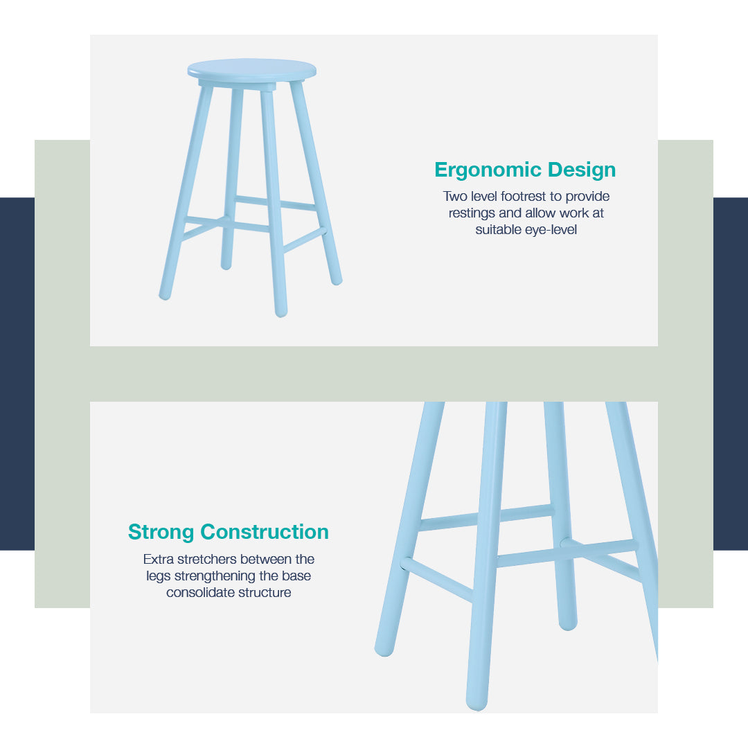 馬來西亞原裝進口實木傢俬 - LU系列 - OLINA高腳椅
