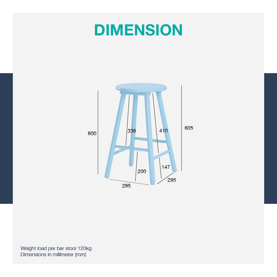 馬來西亞原裝進口實木傢俬 - LU系列 - OLINA高腳椅
