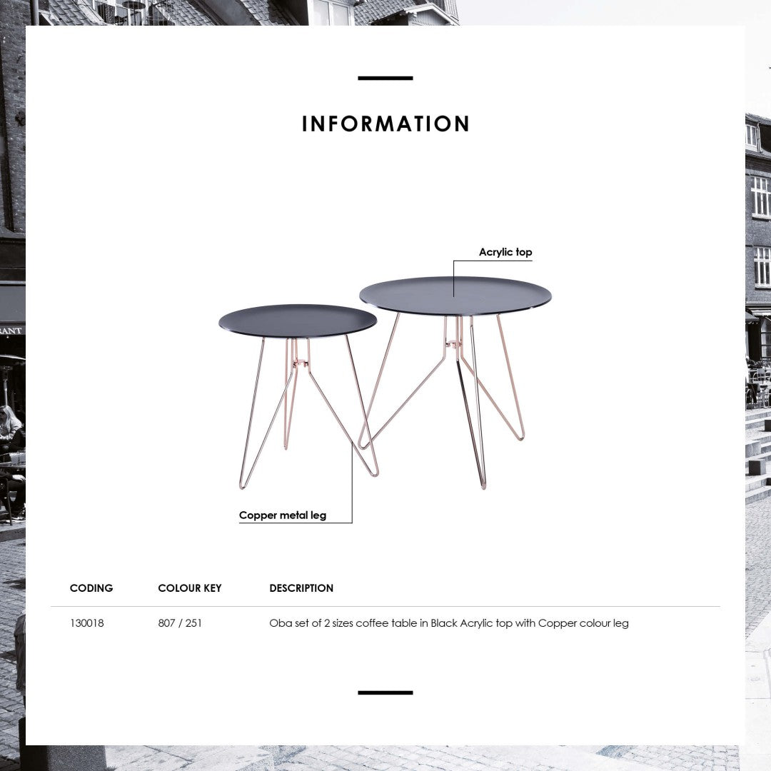 馬來西亞原裝進口實木傢俬 - NC系列 - OBA 茶几組合