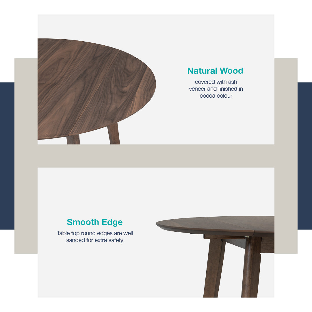 馬來西亞原裝進口實木傢俬 - LU系列 - PARVUS延伸餐桌