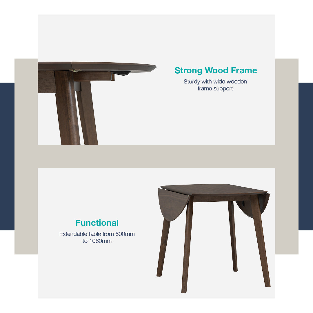 馬來西亞原裝進口實木傢俬 - LU系列 - PARVUS延伸餐桌