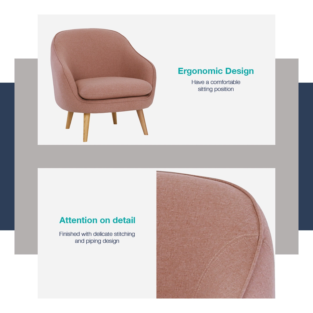 馬來西亞原裝進口實木傢俬 - LU系列 - PRIUS單座位梳化