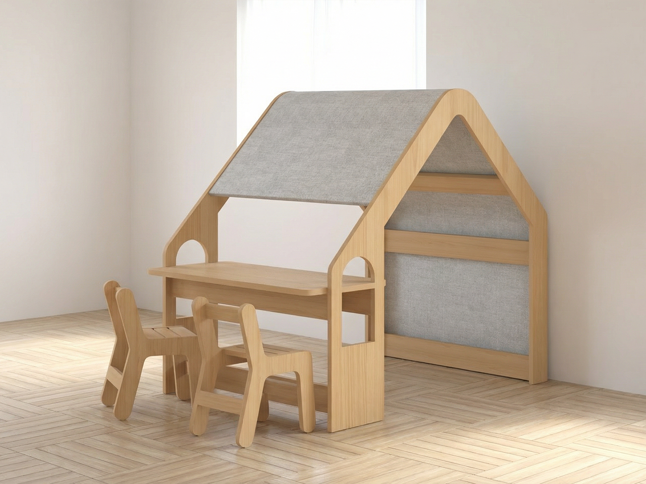 VitaKids童趣遊戲篷學習桌椅組合