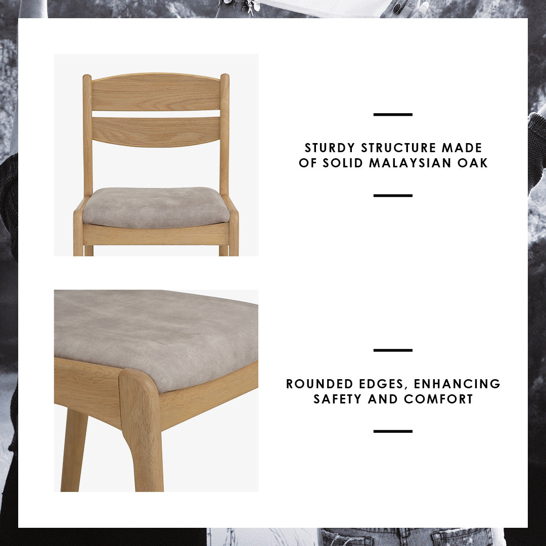 馬來西亞原裝進口實木傢俬 - NC系列 - REVA餐椅