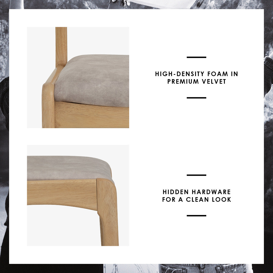 馬來西亞原裝進口實木傢俬 - NC系列 - REVA餐椅