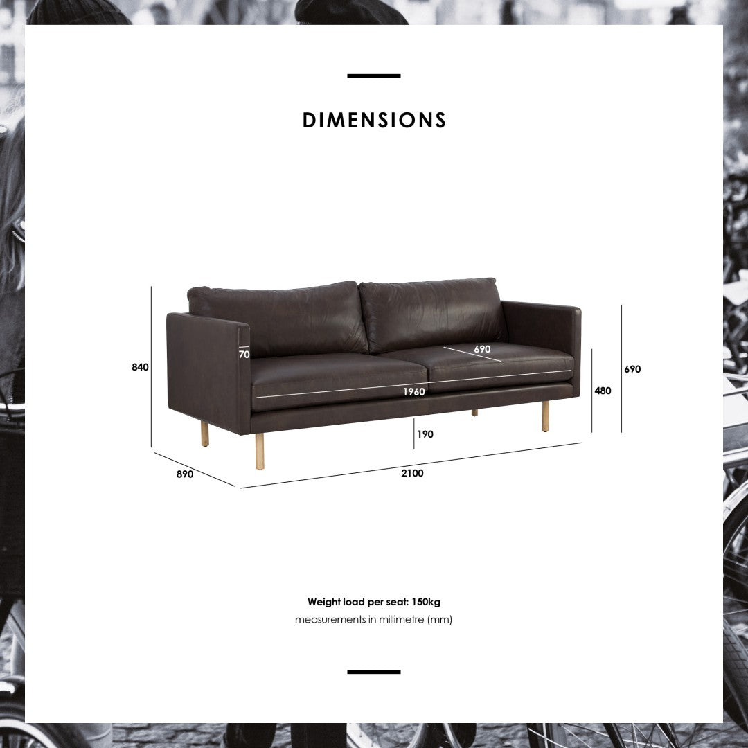 馬來西亞原裝進口實木傢俬 - NC系列 - REXTON 三座位梳化