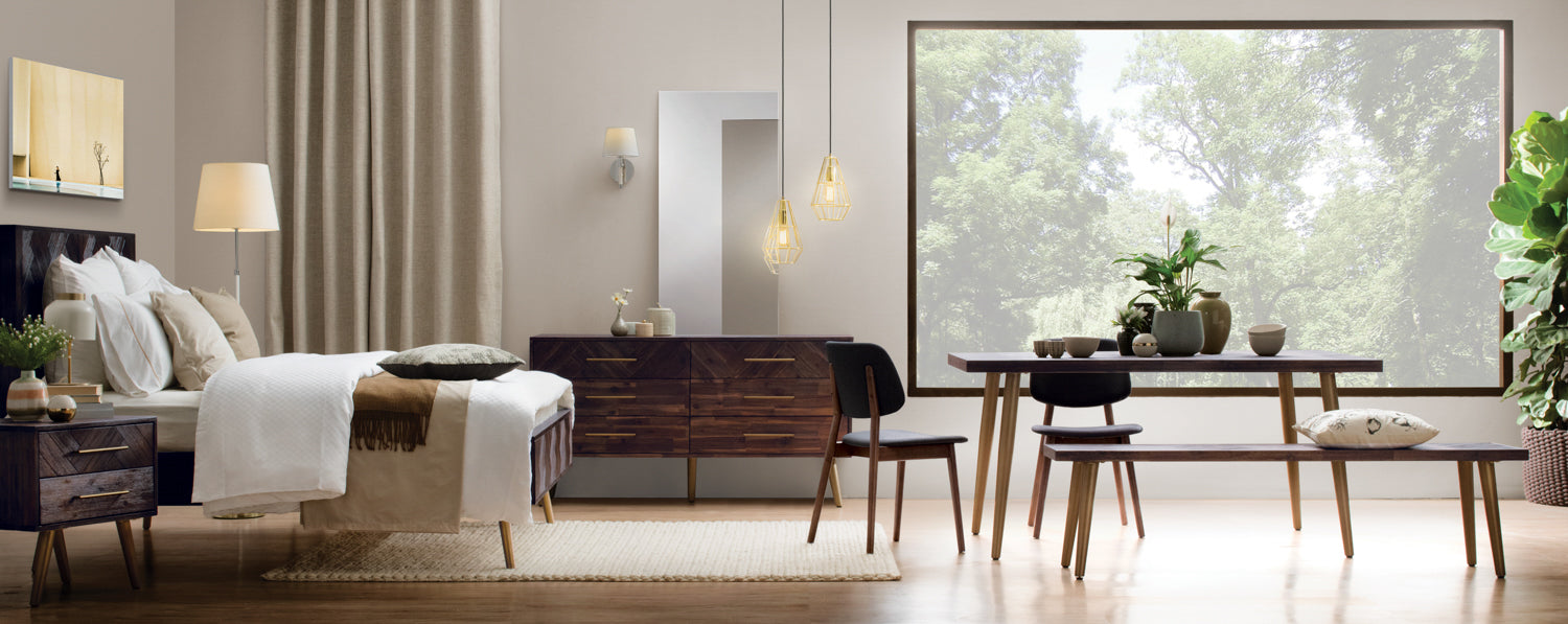 馬來西亞原裝進口實木傢俬 - F系列 - Birmingham伯明翰六門儲物組合側櫃