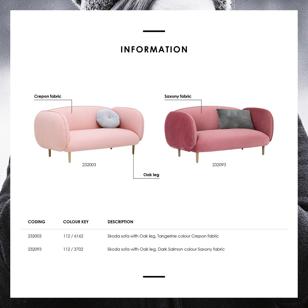 馬來西亞原裝進口實木傢俬 - NC系列 - SKODA兩座位梳化