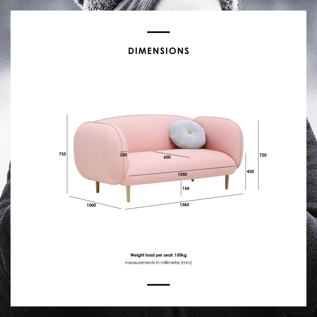 馬來西亞原裝進口實木傢俬 - NC系列 - SKODA兩座位梳化