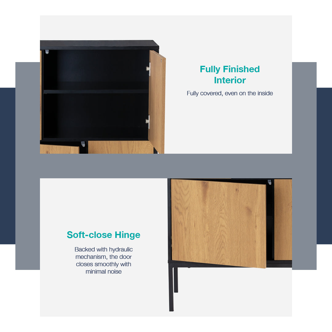 馬來西亞原裝進口實木傢俬 - LU系列 - SLIGO高身儲物邊櫃