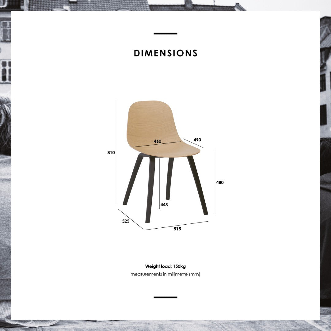 馬來西亞原裝進口實木傢俬 - NC系列 - STACY餐椅