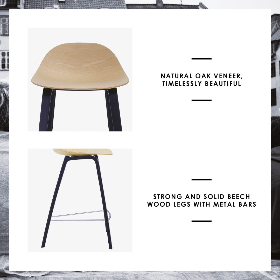 馬來西亞原裝進口實木傢俬 - NC系列 - STACY高腳椅