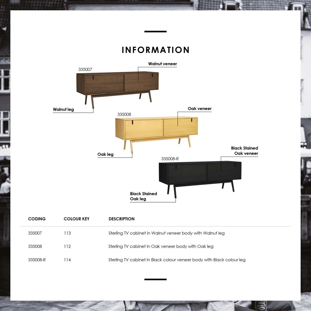 馬來西亞原裝進口實木傢俬 - NC系列 - STERLING電視櫃