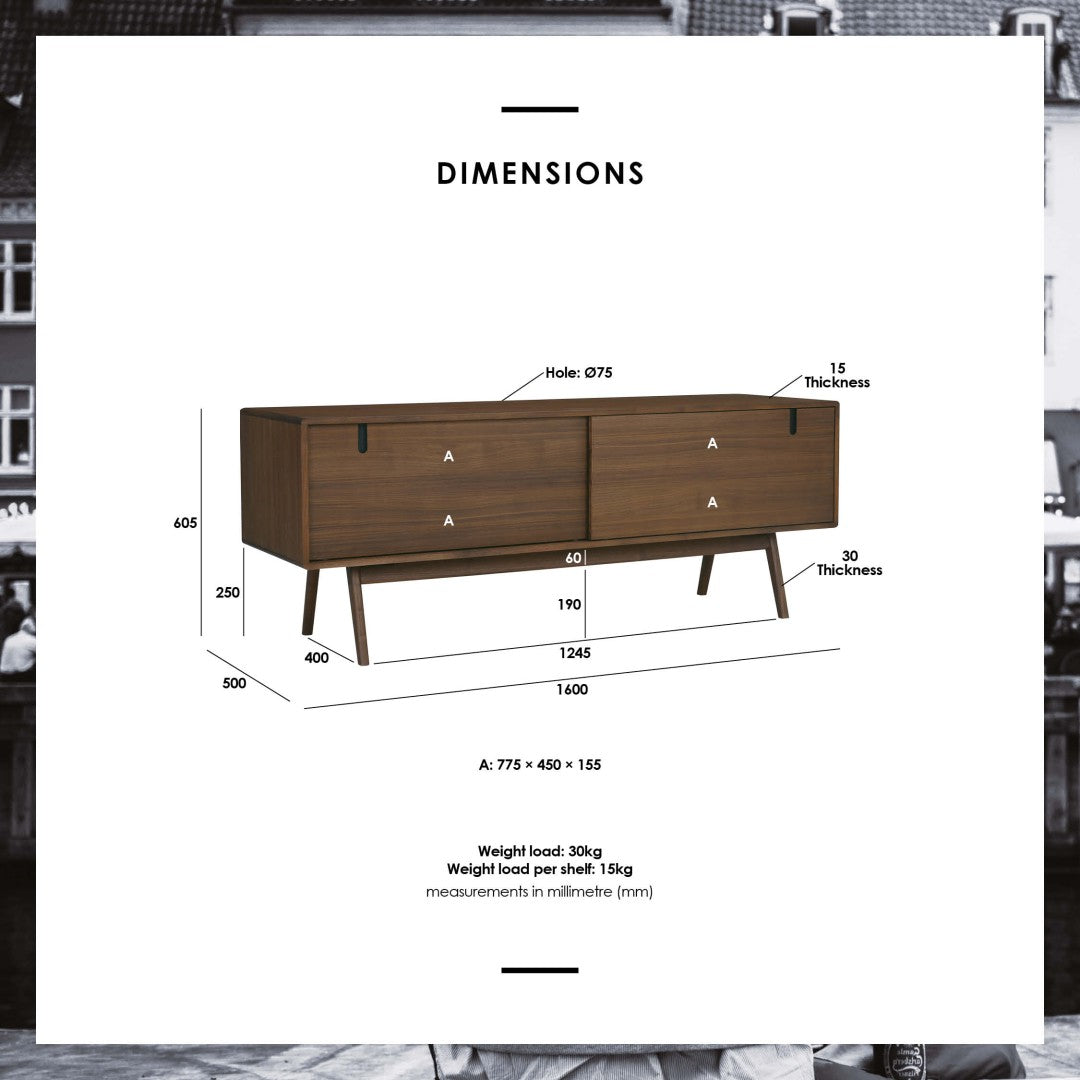 馬來西亞原裝進口實木傢俬 - NC系列 - STERLING電視櫃