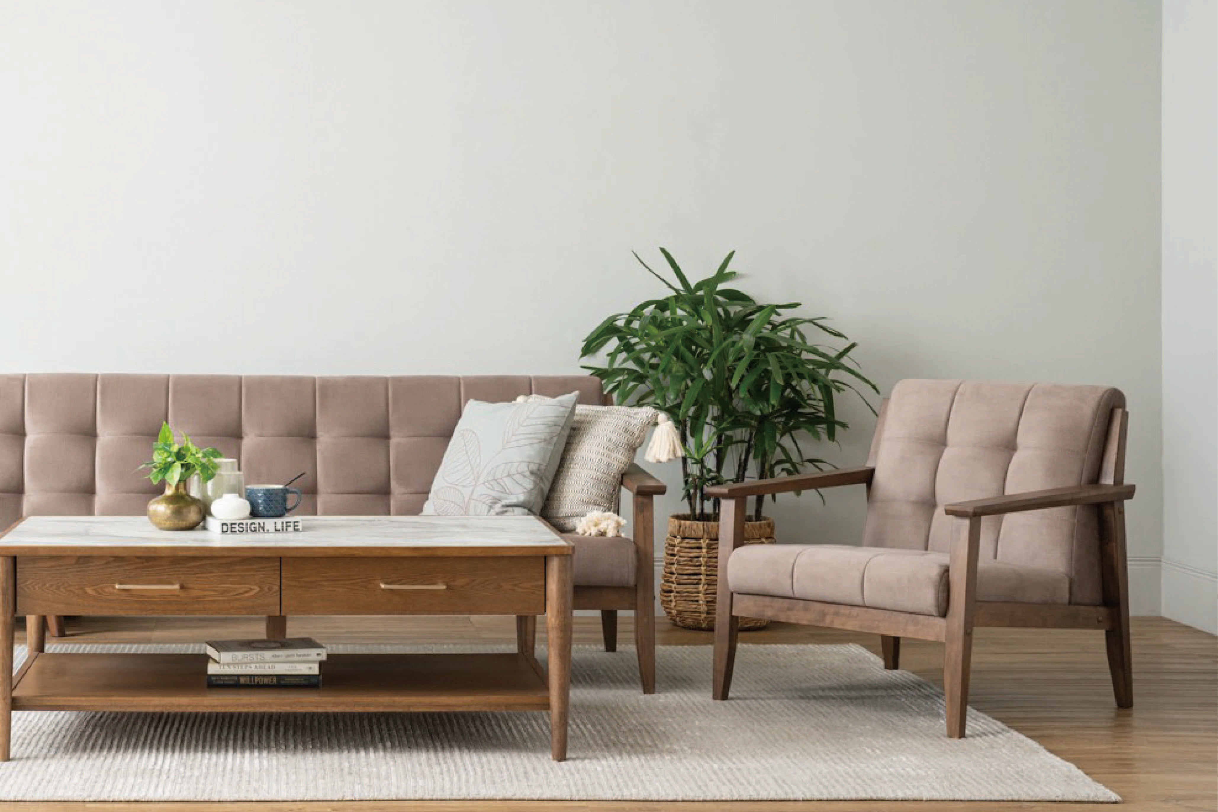 馬來西亞原裝進口實木傢俬 - NZ系列 - TERRA 單座位梳化