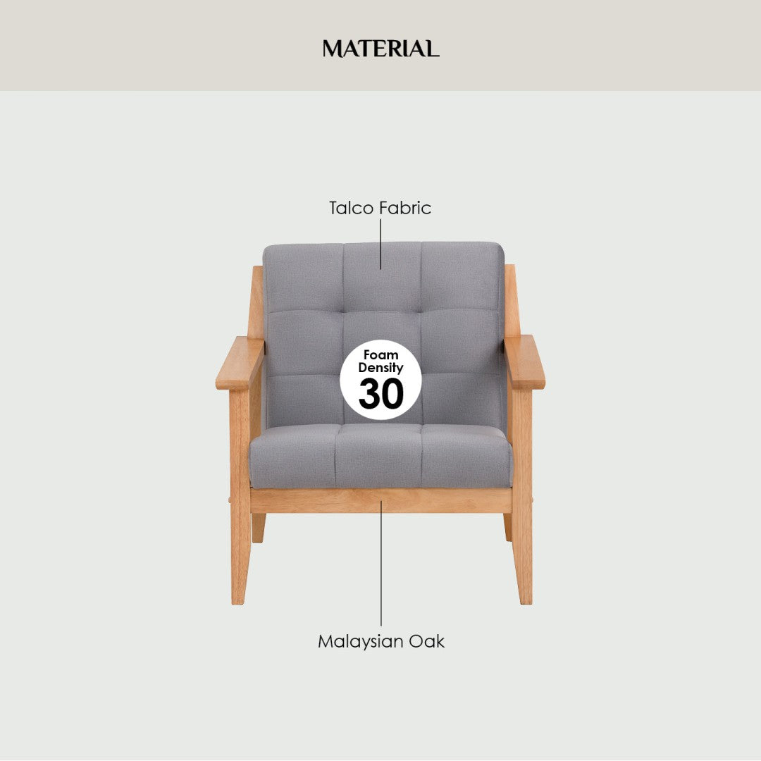 馬來西亞原裝進口實木傢俬 - NZ系列 - TERRA 三座位梳化