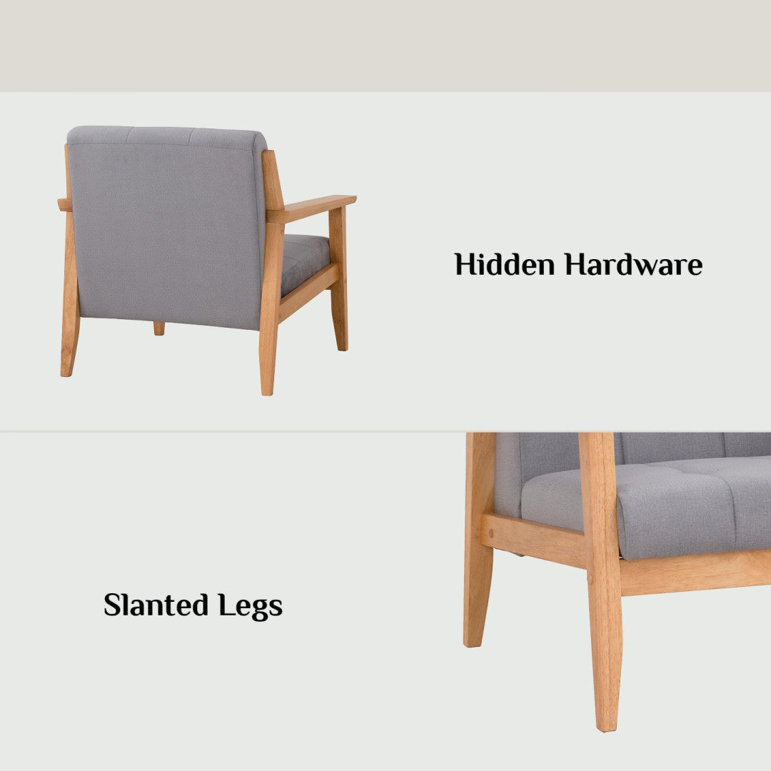 馬來西亞原裝進口實木傢俬 - NZ系列 - TERRA 三座位梳化