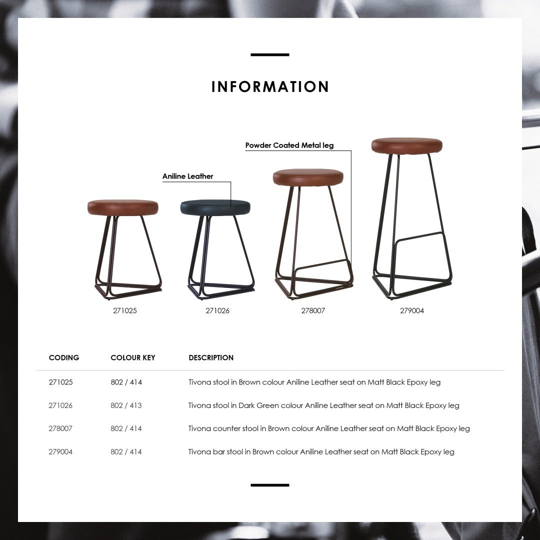 馬來西亞原裝進口實木傢俬 - NC系列 - TIVONA高腳椅