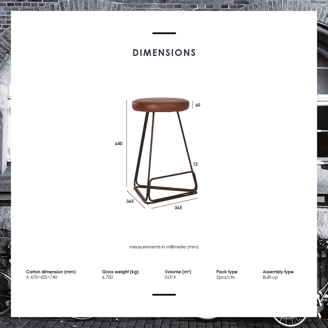 馬來西亞原裝進口實木傢俬 - NC系列 - TIVONA高腳椅