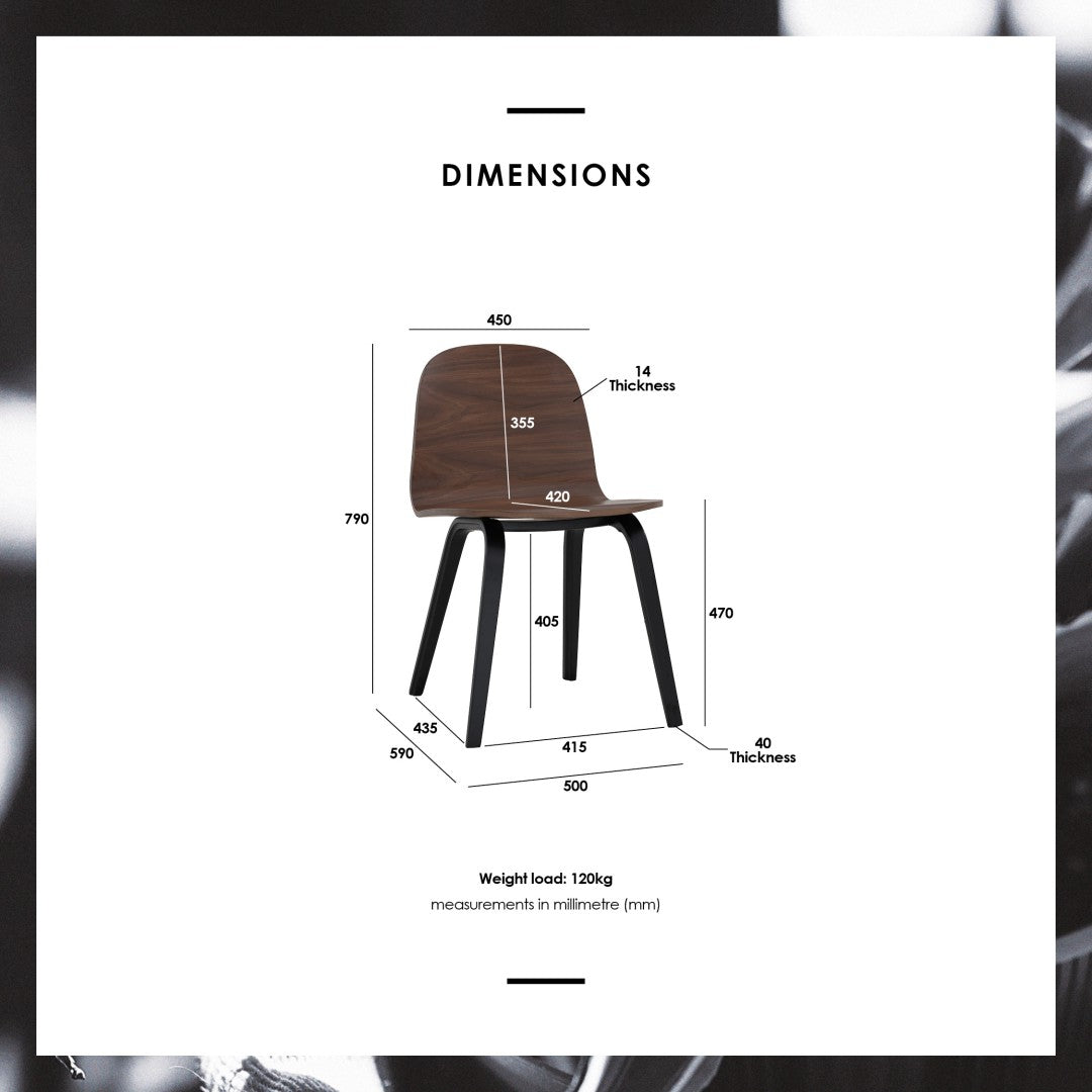 馬來西亞原裝進口實木傢俬 - NC系列 - TOBI餐椅