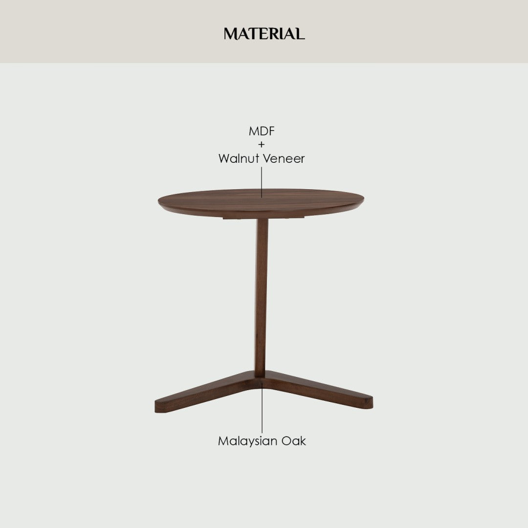 馬來西亞原裝進口實木傢俬 - NZ系列 - TRIS圓形茶几