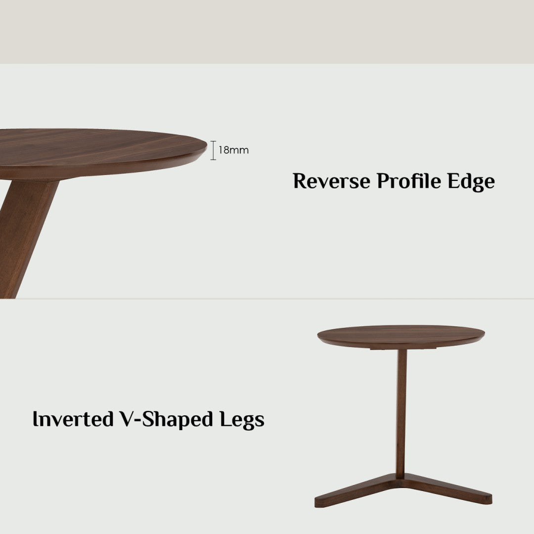 馬來西亞原裝進口實木傢俬 - NZ系列 - TRIS圓形茶几