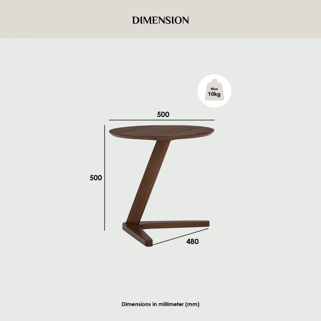 馬來西亞原裝進口實木傢俬 - NZ系列 - TRIS圓形茶几