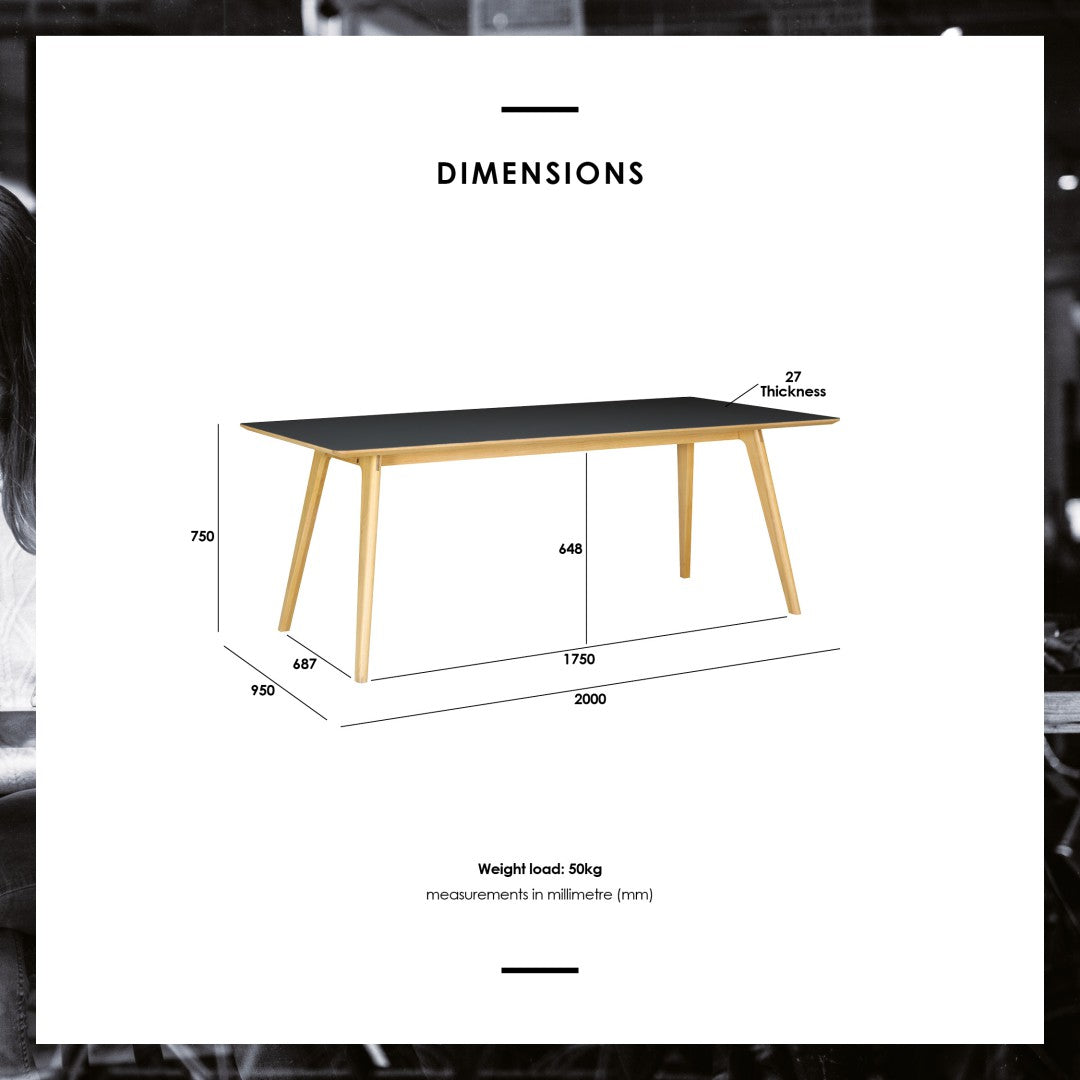 馬來西亞原裝進口實木傢俬 - NC系列 - TYRUS工作桌