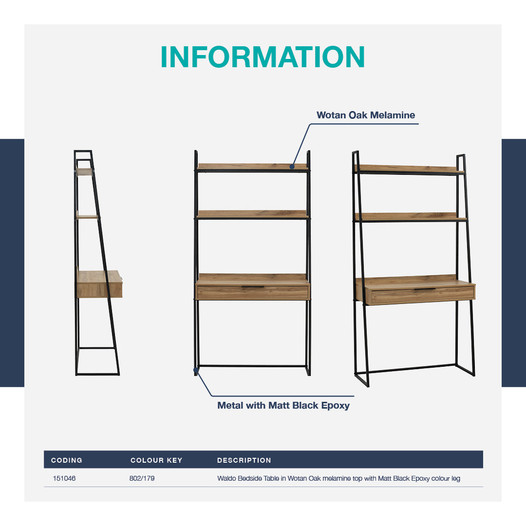 馬來西亞原裝進口實木傢俬 - LU系列 - WALDO書桌