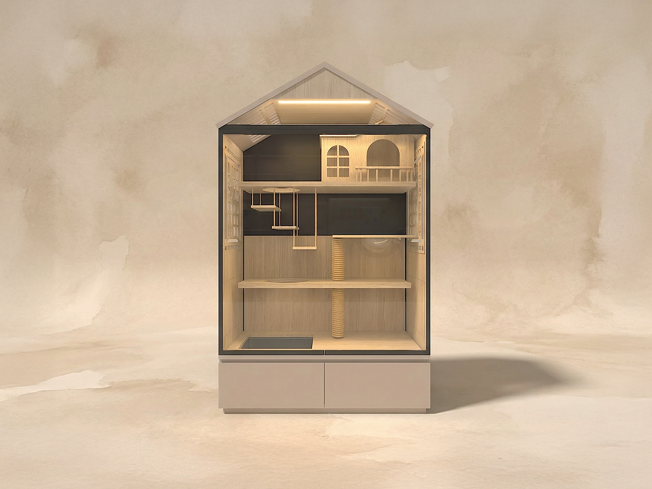 PawLux藝術多層寵物屋