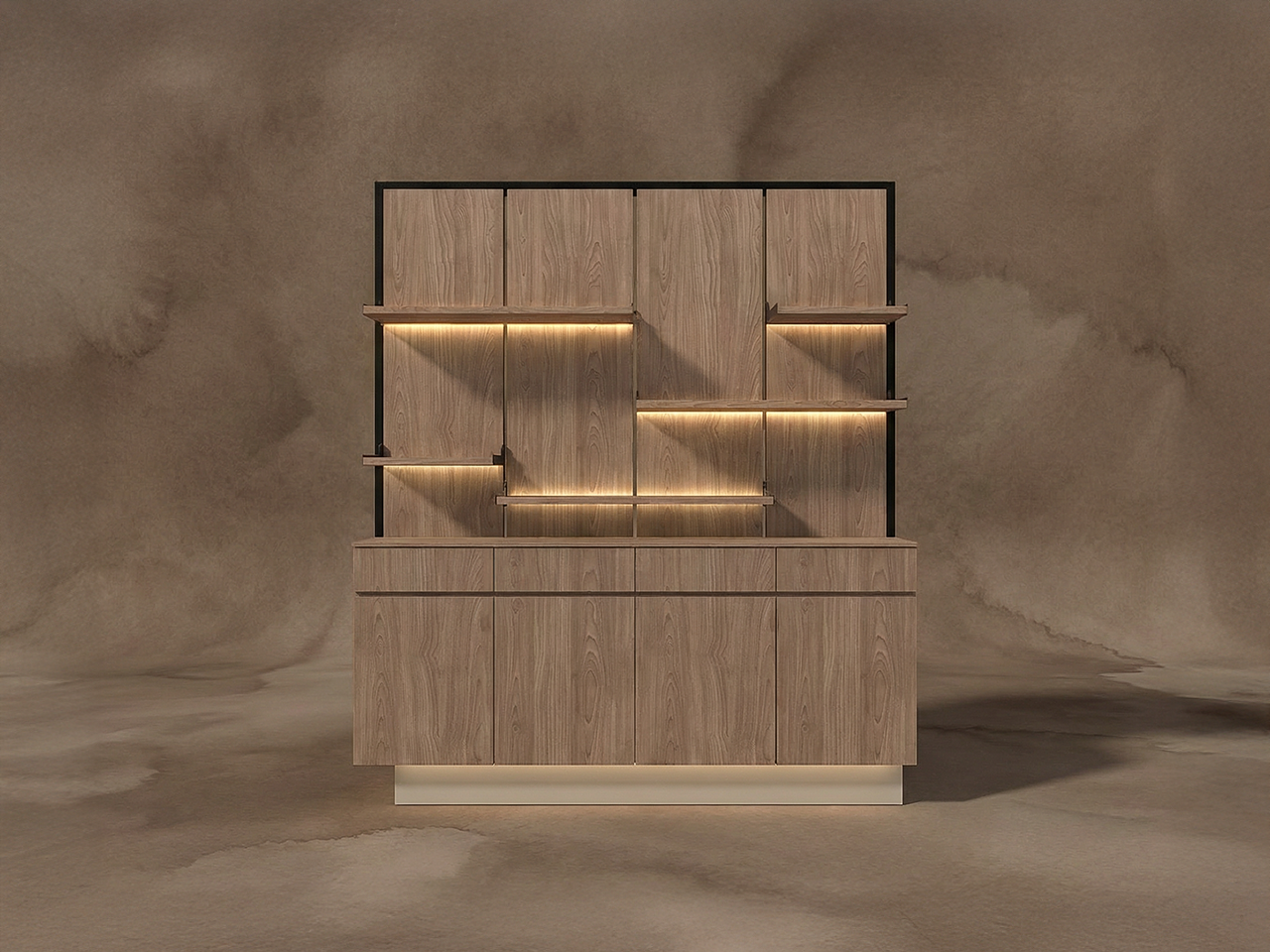 EverWood玄關鞋櫃連層板