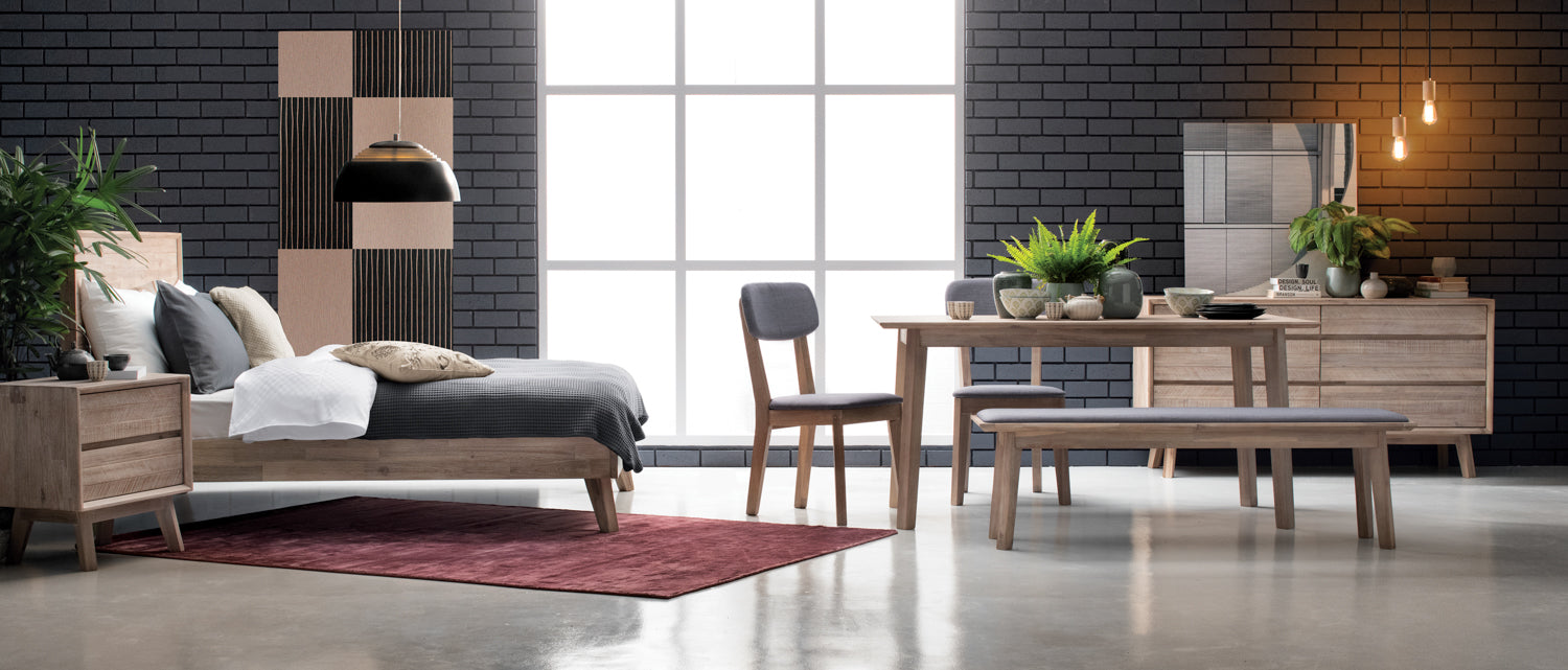 馬來西亞原裝進口實木傢俬 - F系列 - Millai米萊抽屜床頭櫃