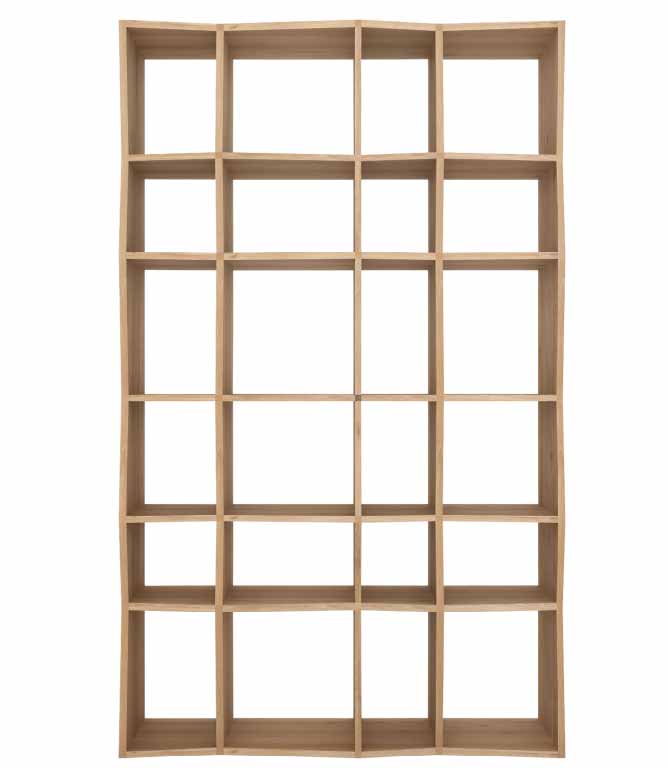 比利時原裝進口實木傢俬 - 收納系列 - 橡木Z形置物架