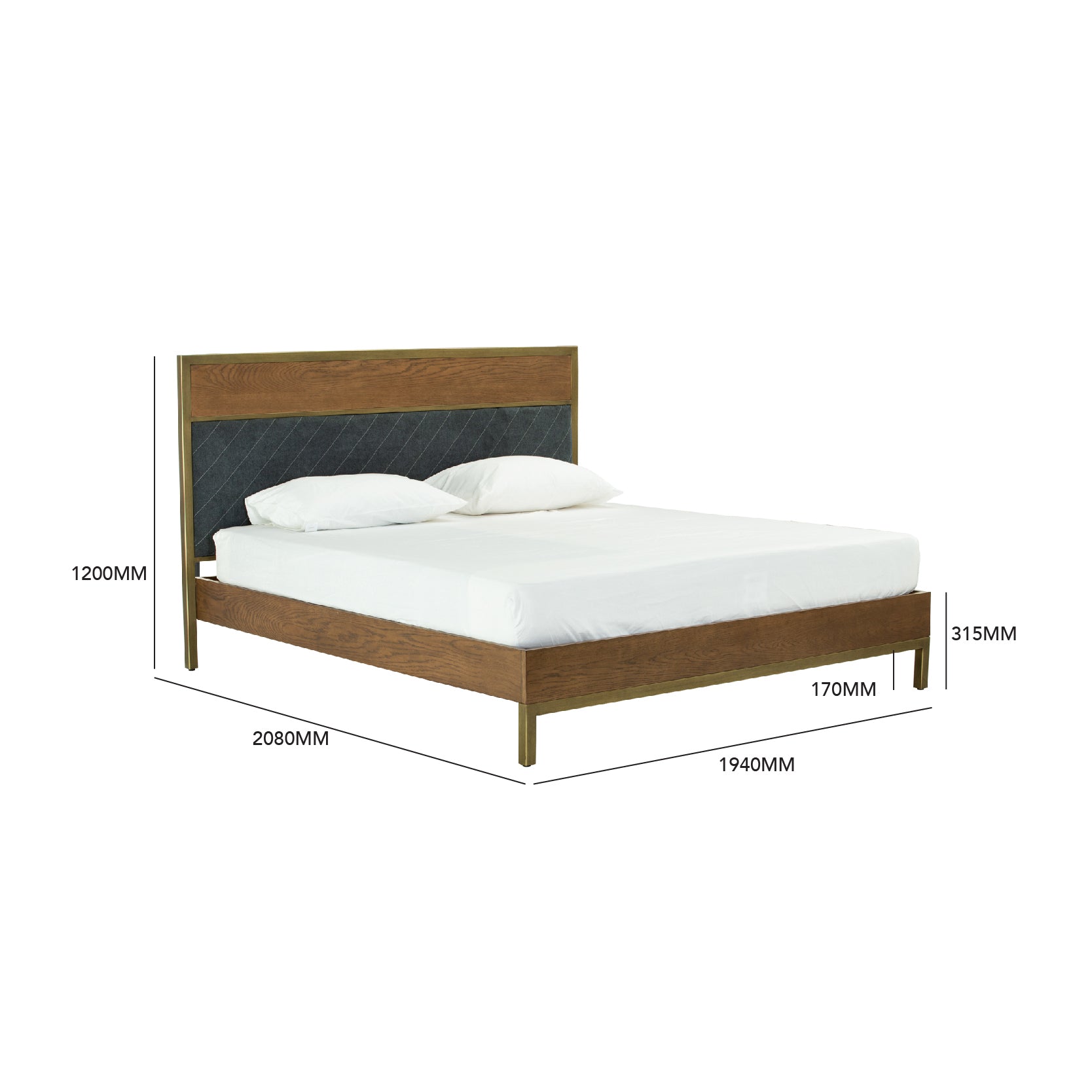 馬來西亞原裝進口實木傢俬 - F系列 - Milton米爾頓雙人床架