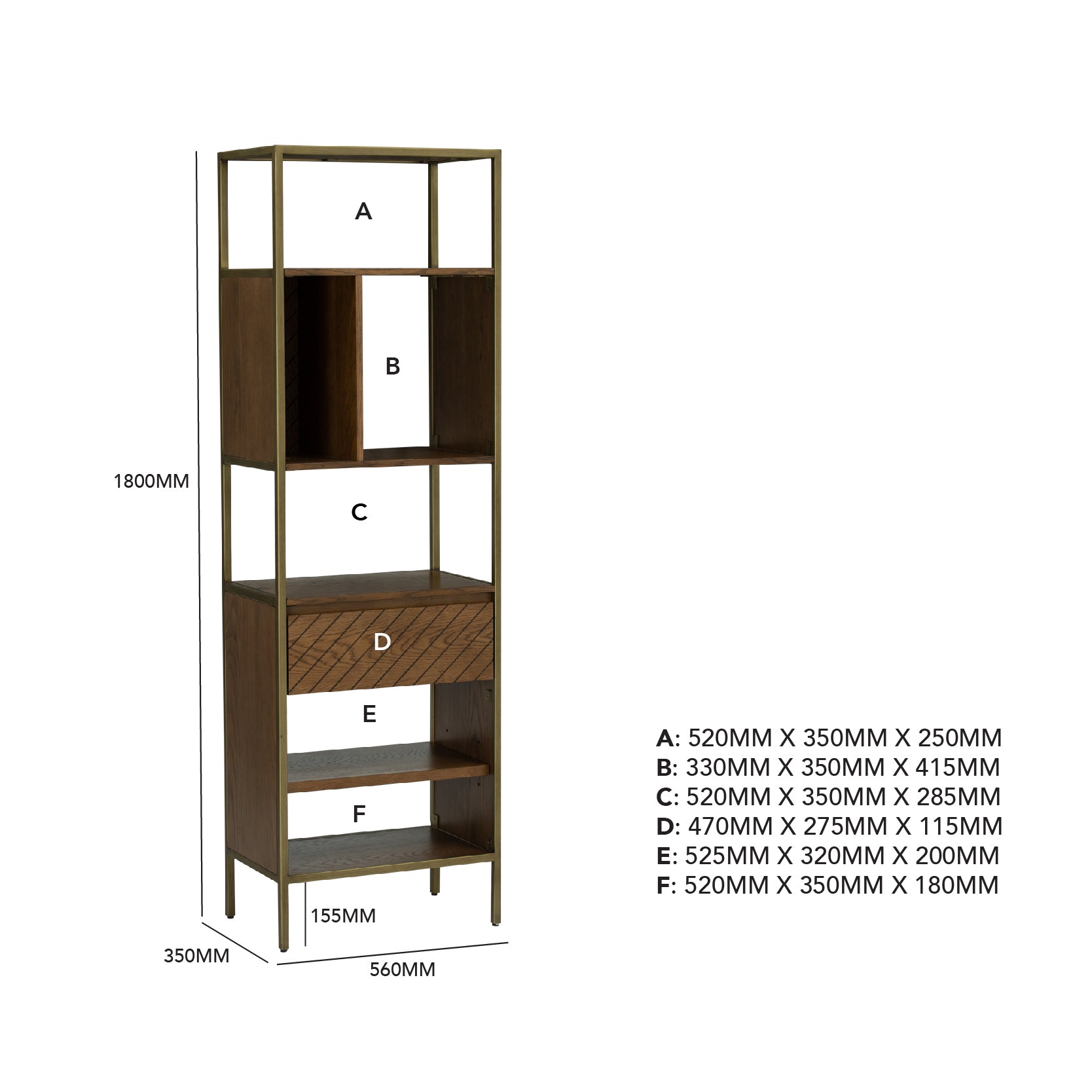 馬來西亞原裝進口實木傢俬 - F系列 - Milton米爾頓組合書架